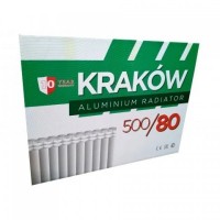 Алюмінієвий радіатор опалення Krakow 500/80 (1 секція) Алюмінієвий радіатор опалення Krakow 500/80 (1 секція)