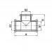 Трійник редукційний 3/4"х1/2"х3/4" ВВ Kr.T080608F.WN (без нікелю) (KR3034)