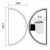 Дзеркало Mix Premium TOPPER MS03-60x120 з Led Touch, Anti-fog, димером (3-6,5kK) (MP6635)