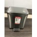 Відро для сміття з плавним закриванням прямокутне KR TC-010315-02 15 л колір неіржавка сталь (KR5603)