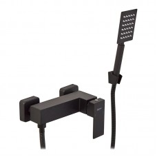 Змішувач для душу Zer KUB-003 Black з неірж. сталі SUS304 (Цв. чорний) (ZX4848)