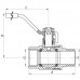 Кран шаровый Kr 1 1/4" ГШР (KR.215) (KR0024)