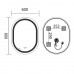 Дзеркало Mix Premium ELLIPSE MV05-80x60-Reverse з Led Touch, Anti-fog, димером (3-6,5kK) (MP6642) Дзеркало Mix Premium ELLIPSE MV05-80x60-Reverse з Led Touch, Anti-fog, димером (3-6,5kK) (MP6642)