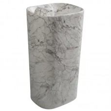 Раковина моноблок MIXXUS PREMIUM DIVERSE-1101 MARBLE 460х380х840mm з отвором під змішувач і переливом
