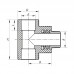 Тройник НР 25x1/2M PPR Kr K0109.PRO (KP0130) Тройник НР 25x1/2M PPR Kr K0109.PRO (KP0130)
