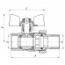 Кран с американкой 1/2" FERRO PL art. 400 (латунна куля) (FE0554)