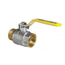 Кран шаровой Kr KR.215.G - 2" FM ГШВ YELLOW, ручка "рычаг" желтая (KR2716)
