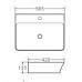 Умивальник накладний керамічний Mix Premium Bevel-0202 з переливом 560x415x125mm (MP6481) Умивальник накладний керамічний Mix Premium Bevel-0202 з переливом 560x415x125mm (MP6481)