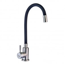 Смеситель для кухни с силиконовым изливом Champion SUS-011 Refl.Black (нерж. сталь) (CH0332) Смеситель для кухни с силиконовым изливом Champion SUS-011 Refl.Black (нерж. сталь) (CH0332)