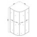 Душова кабіна без піддона Mix PLAIN SC01-90x90x185-TR GRAPHITE прозоре скло 4 мм (MI6902)