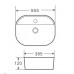 Умивальник накладний керамічний Mix Premium Ellipse-0201 505x385x120mm (MP6482) Умивальник накладний керамічний Mix Premium Ellipse-0201 505x385x120mm (MP6482)