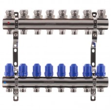 Колекторний блок з термостатич. клапанами Kr KR.1100-08 1"x8 ways (KR2634)