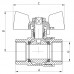 Кран кульовий СК 1/2" ГГБ art. 602 (WP0070)