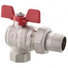 Кран з американкою Rh R106-075 — 3/4" кутовий (RO0090) Кран з американкою Rh R106-075 — 3/4" кутовий (RO0090)