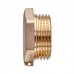 Заглушка KR KF.P08M.WN — 3/4' M без нікелю (KR5572)