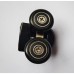 Ролики для душових кабін подвійні колеса Mix PREMIUM ROLLERS SCP01-1 BLACK верхні (23 mm для DIVERSE