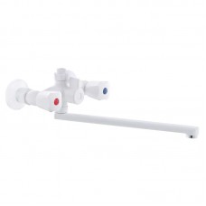 Смеситель для ванны PL Omega-140 White (без шланга и лейки) (PM0558)