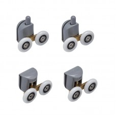 Комплект роликов для кабины Mix Rollers SCP04-2x2 Graphite двойной 2 вер.+2 ниж.(серый) (MI8164)