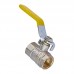 Кран кульовий Waterpro WP602-15FFL-Y — 1/2" FFL ГГВ YELLOW, ручка "важіль" жовта (WP2929)