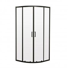 Душова кабіна без піддона Mix Premium DIVERSE SC01-90x90x195-TR Black прозоре скло 5 мм (MI6860)