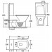 Унітаз-компакт Mixxus STYLE-0404-T3 650x350x830 mm TORNADO 3.0 (MI7036) Унітаз-компакт Mixxus STYLE-0404-T3 650x350x830 mm TORNADO 3.0 (MI7036)