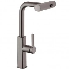 Смеситель для кухни с выдвижным изливом Mix Premium HAMMER 014 GRAPHITE (MI6955)