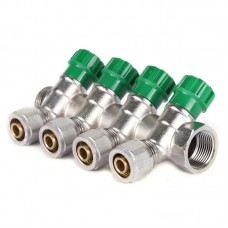 Колектор вентильний із фітингом Kr KR.1123-4 3/4”x4 ways (KR2831) Колектор вентильний із фітингом Kr KR.1123-4 3/4”x4 ways (KR2831)