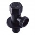 Кран для під'єднання сантехприладів Mix VAL-07-1/2x3/4 Black (MI6059)
