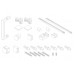 Двері в нішу KR SR SD02-140x200-TR-01 прозоре скло Easy Clean 8 мм, хром (KR5383)