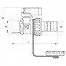 Кран дренажний 1/2" Kr KR.1037 (KR2672)