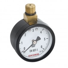 Манометр радиальный KR KM.630R 1/4'' (D 50мм 0-6 bar, резьба сверху корпуса) (KR4762) Манометр радиальный KR KM.630R 1/4'' (D 50мм 0-6 bar, резьба сверху корпуса) (KR4762)