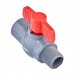 Кран шаровой PL PVM-3/4" FM PVC (PM0620) Кран шаровой PL PVM-3/4" FM PVC (PM0620)