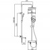 Душова колона зі змішувачем KR KB-56029-12 3 функції, колір матове золото (KR5503)