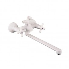 Смеситель для ванны PL Pablo -140 EURO SET White (со шлангом и лейкой) (PM0670) Смеситель для ванны PL Pablo -140 EURO SET White (со шлангом и лейкой) (PM0670)