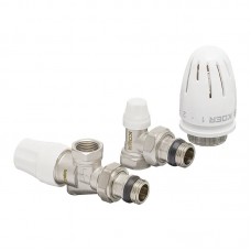 Комплект для під'єднання радіатора Kr SET-13 — 1/2"x1/2" (осьовий) з термоголовкою ВН (KR3176)