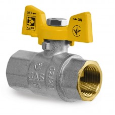 Кран шаровый KR KG.207 - 1/2" FF ГГБ (газ) (KR4958) Кран шаровый KR KG.207 - 1/2" FF ГГБ (газ) (KR4958)