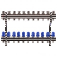 Колекторний блок із термостатичними клапанами Kr KR.1100-11 1"x11 ways (KR2637)