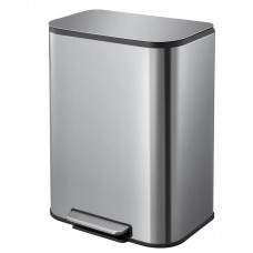 Відро для сміття з плавним закриванням прямокутне Mix Cubic-TC0105 SS Color 5 л колір неіржавка (MI7088)