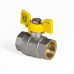 Кран шаровой Kr KR.217.G - 3/4" FF ГГМ YELLOW, ручка "бабочка" желтая (KR0041) Кран шаровой Kr KR.217.G - 3/4" FF ГГМ YELLOW, ручка "бабочка" желтая (KR0041)