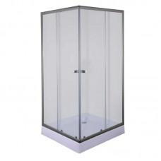 Душова кабіна з низьким піддоном Mix CUBIC SCT01-90x90x195-TR GRAPHITE прозоре скло 4 мм (MI6905)
