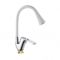 Смеситель для кухни с силиконовым изливом Champion YUB 011-181 (Nut) Refl.White (MI6423) Смеситель для кухни с силиконовым изливом Champion YUB 011-181 (Nut) Refl.White (MI6423)