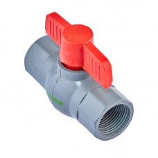 Кран кульовий PL PVF-3/4" FF PVC (PM0626)