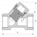 Фільтр грубого очищення 1/2" (нікельований) Kr KR.F01.N (KR2770)