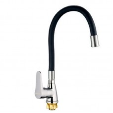 Смеситель для кухни Mix SOP4-146 Reflector Black с черным силиконовым изливом (MI6490) Смеситель для кухни Mix SOP4-146 Reflector Black с черным силиконовым изливом (MI6490)