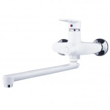 Змішувач для ванни PL OSCAR-006 EURO SET WHITE (зі шлангом, лійкою та кронштейном) (MX1895) Змішувач для ванни PL OSCAR-006 EURO SET WHITE (зі шлангом, лійкою та кронштейном) (MX1895)