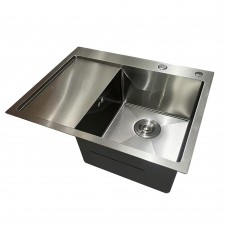 Мийка з неіржавкої сталі Mix MH6350R Nano-Silver (3.0/0.8) колір неіржавка (MI7046)