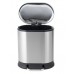 Відро для сміття з плавним закриванням овальне Mix Premium Strong-TC0120 SS Color 20 л колір неіржавка (MI7081)