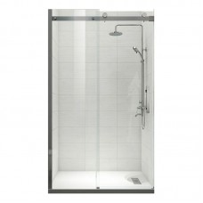 Двері в нішу KR SR SD01-120x200-TR-07 прозоре скло Easy Clean 8 мм, графіт (KR5378)