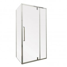 Душова кабіна без піддона Mix Premium BEVEL SC01-120x80x195-TR Chrome прозоре скло 6 мм (MI6871)