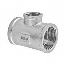 Трійник редукційний NL NFC.T080608F-N-3/4"Fх1/2"Fх3/4"F нікельований (NF3094)